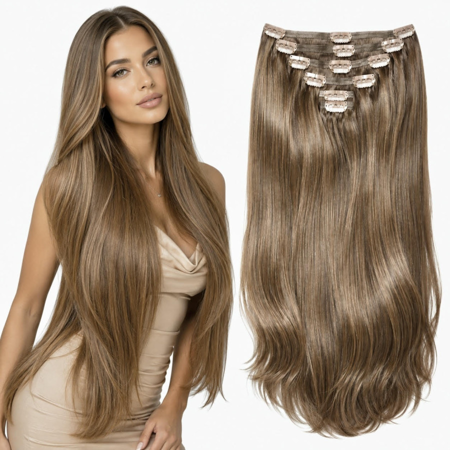 Clip-On White Platinum Blond Aluna